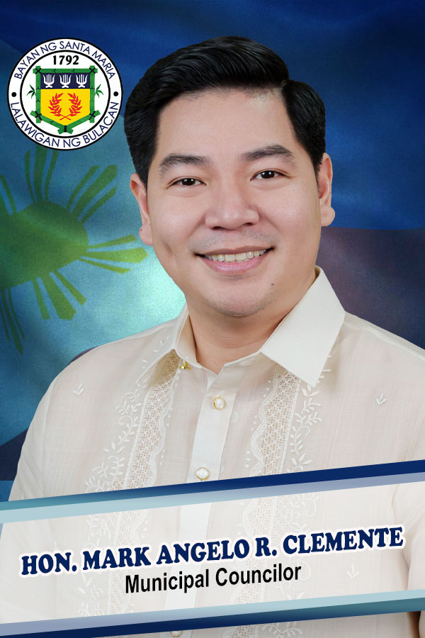 Official portrait of Hon. Mark Angelo R. Clemente, Municipal Councilor